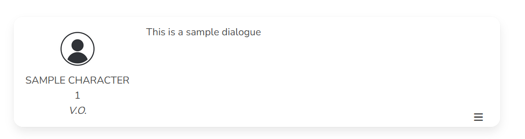 Dialogue Format